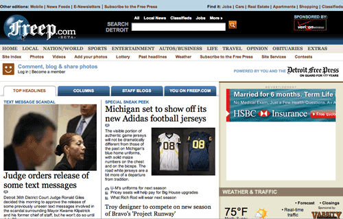 Freep.com in 2008