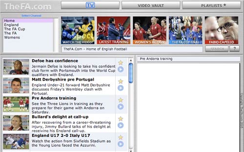 English FA Video Player