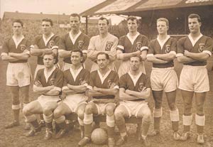 The Wales team that played Israel to qualify for the 1958 World Cup Finals