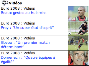 French Euro2008 videos