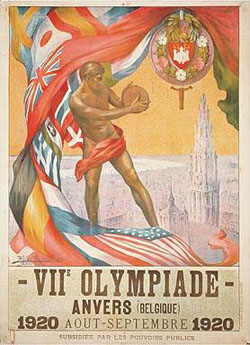 1920 Antwerp Olympics poster