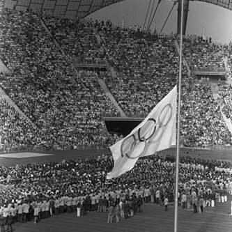 Memorial service during the 1972 Olympic Games