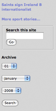 Dundee Courier search box