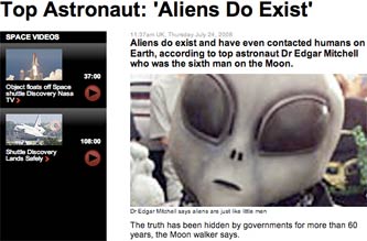 Sky News aliens story
