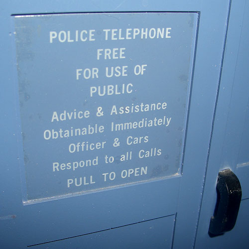 TARDIS door sign