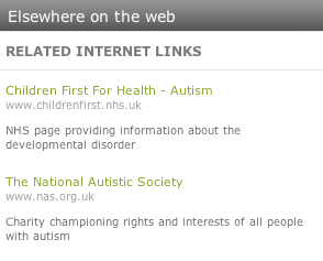 External autism links on the BBC Topic page
