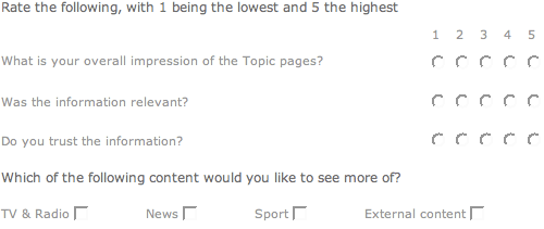 Bbc Topic Survey