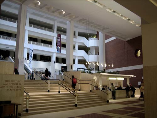 British Library entrance lobby