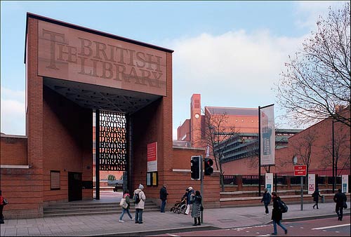 The British Library gate