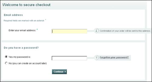 John Lewis checkout