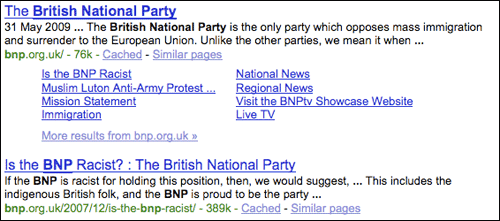 Racist BNP