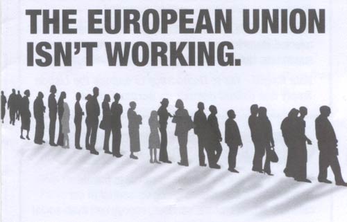 No2EU party leaflet