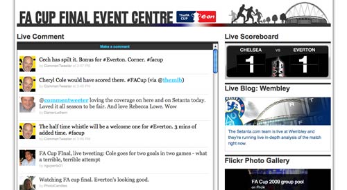 Setanta FA Cup Event centre