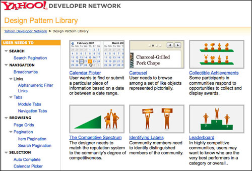 Yahoo Design Patterns