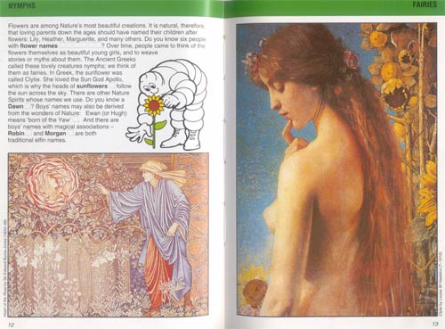 I-Spy page on skimpily clad nymphs and fairies