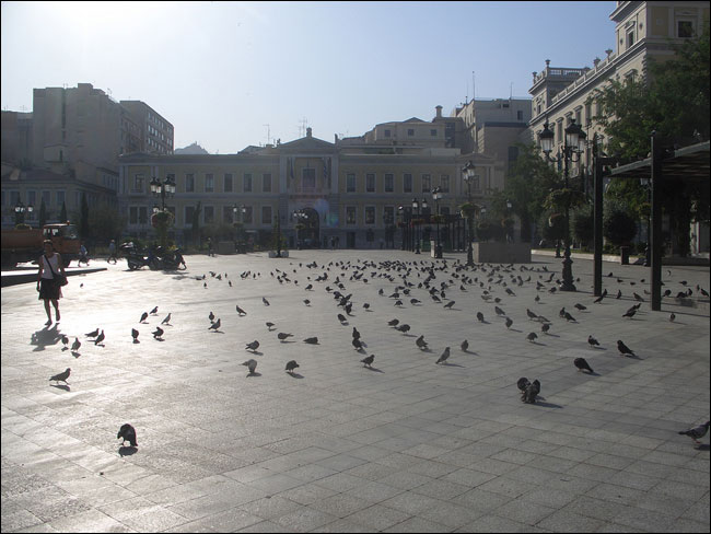 Platia Kotzia in Athens, site of the 1859 Olympic Games