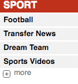 The Sun's sport navigation