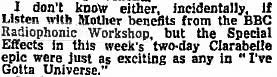 1963 Guardian clipping about 'Listen With Mother'