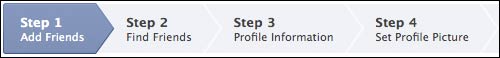 Facebook set-up steps - including adding friends