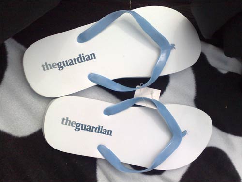 Guardian branded flip-flops