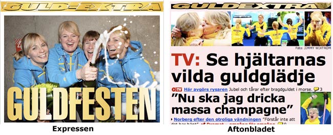 Guldextra on Expressen and Aftonbladet in Sweden