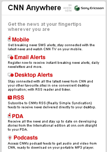 CNN RSS promotion