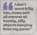 Pullquote about fancy underwear