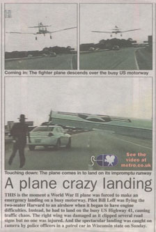 Metro plane landing video article