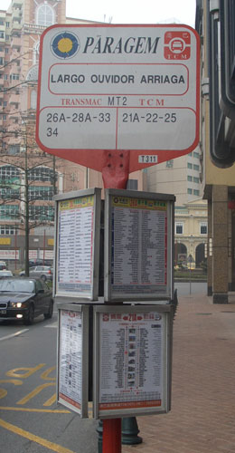 Static bus sign