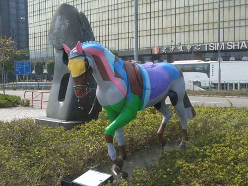 Horse parade in Kowloon