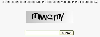 A Daily Mail CAPTCHA test