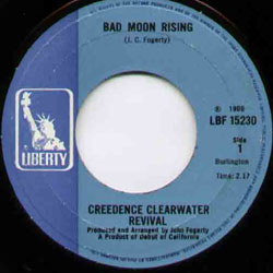 Creedence Clearwater Revival 'Bad Moon Rising' single