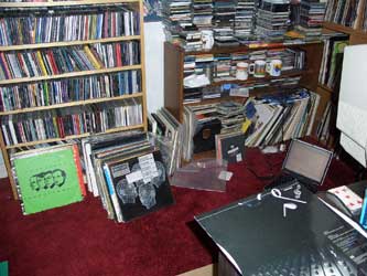 The old mess of my record and CDs