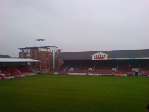 Empty Leyton Orient stadium