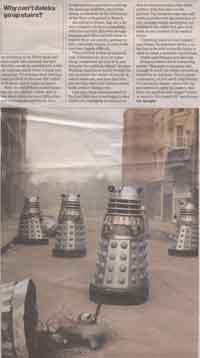 The Guardian's Life section - now with added Daleks