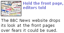 Hold the front page, website told