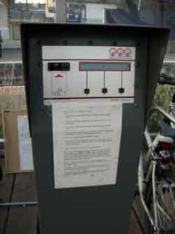 The control panel in The Bike Shed