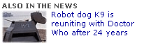 K9's return on the BBC News homepage