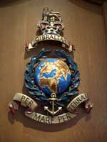 Army insignia in Guild Hall