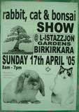 Poster for Malta's Rabbit, Cat and Bonsai show