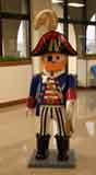 Giant Playmobil figure at Malta airport