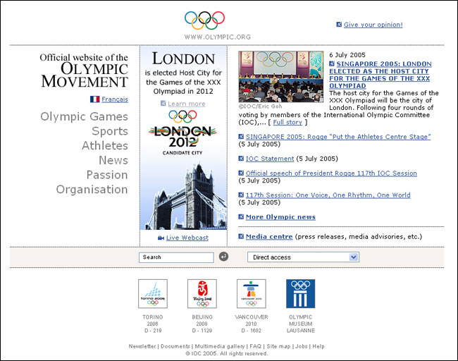 IOC website