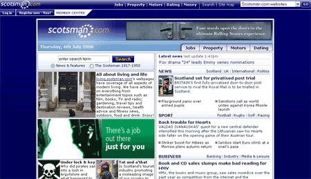 The Scotsman homepage