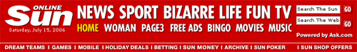 The Sun World Cup masthead