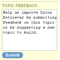 Lycos Retriever feedback submission mechanism