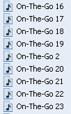 iTunes On The Go Playlists