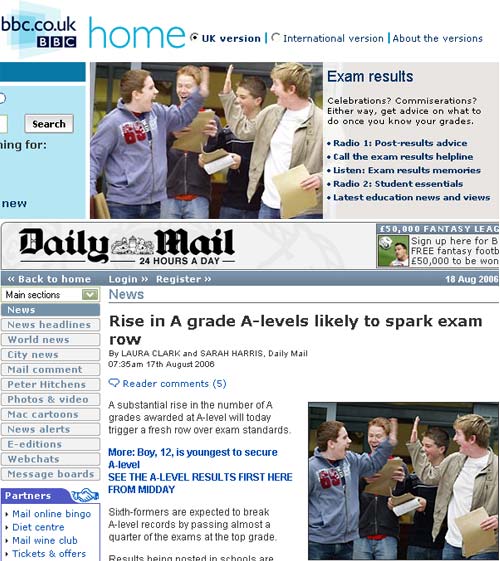 BBC and Daily Mail coverage