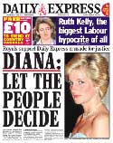 Daily Express Diana front page