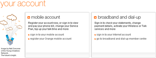 Orange sign-in options #1