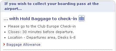 BA departure gate information